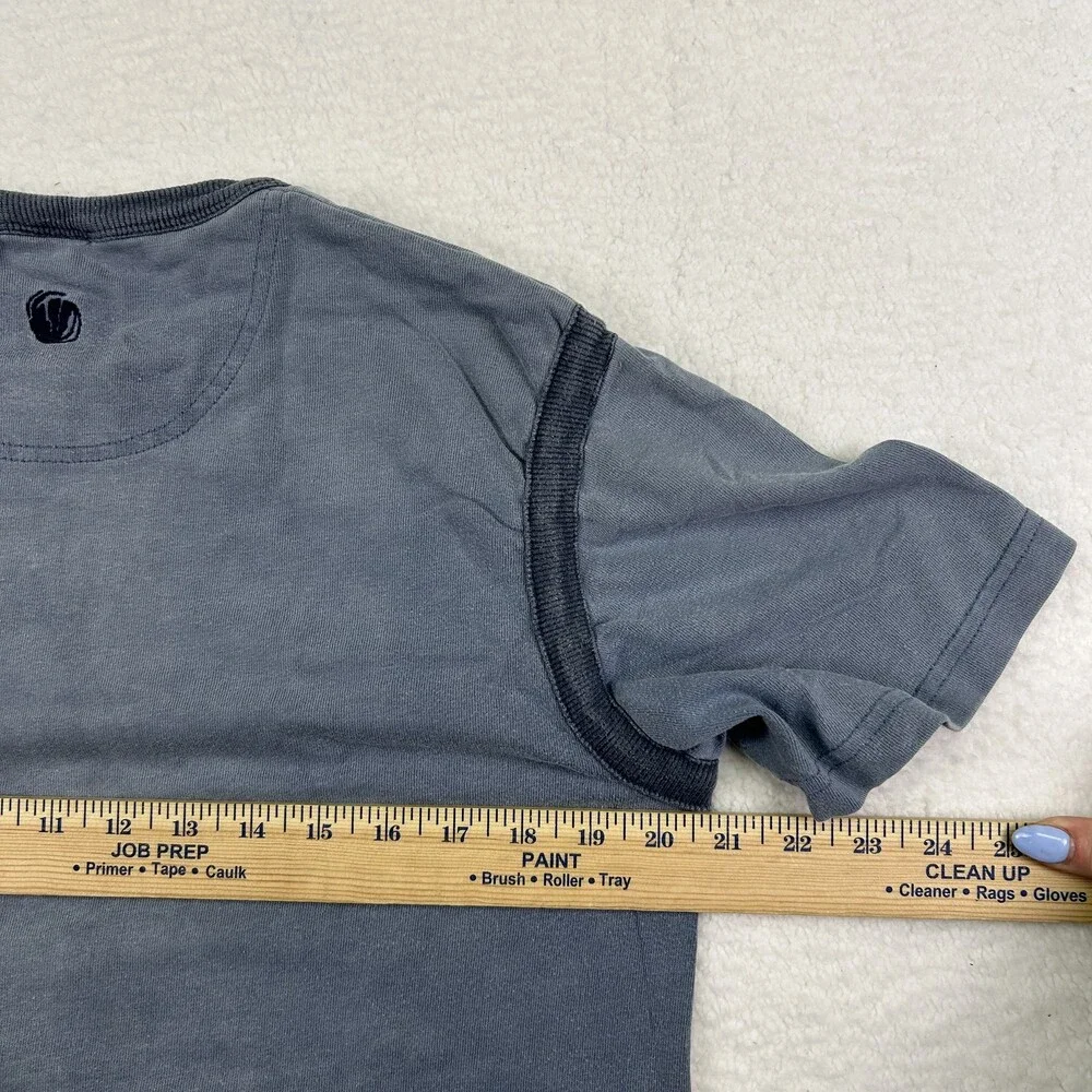 Giorgio T-Shirt Mens Small Gray Embroidered Graphic Eagle Crew Neck Italy